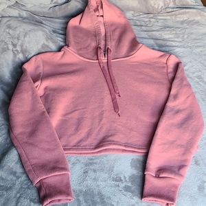 🍂$12 Sale🍂 Cropped Dusty Rose Hoodie